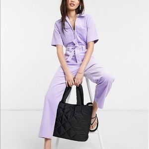 & other stories purple corduroy jumpsuit